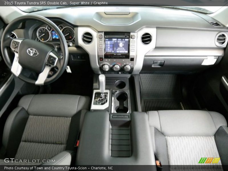 Super White / Graphite 2015 Toyota Tundra SR5 Double Cab