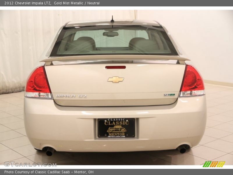 Gold Mist Metallic / Neutral 2012 Chevrolet Impala LTZ