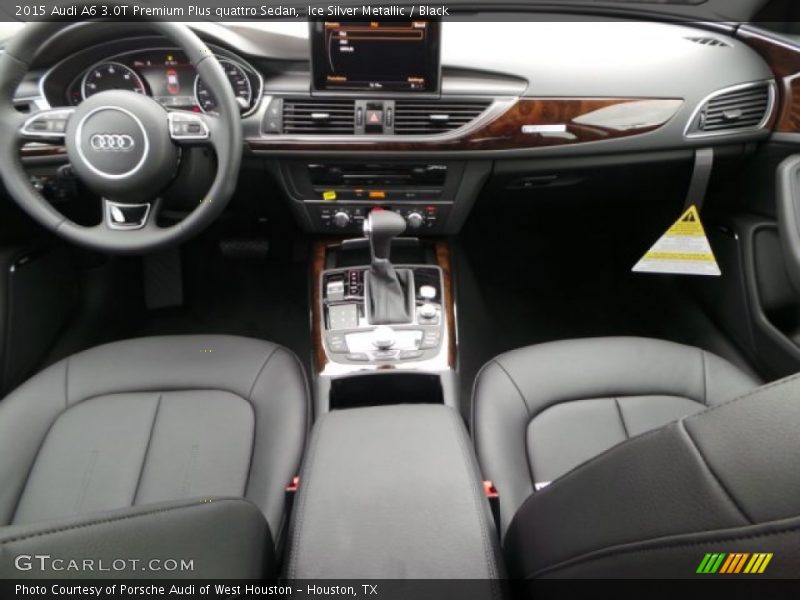 Ice Silver Metallic / Black 2015 Audi A6 3.0T Premium Plus quattro Sedan
