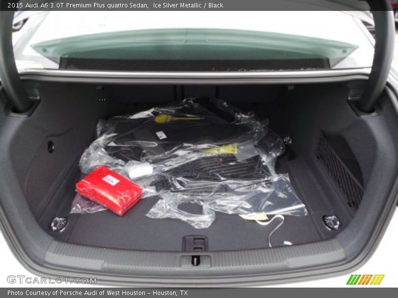 Ice Silver Metallic / Black 2015 Audi A6 3.0T Premium Plus quattro Sedan
