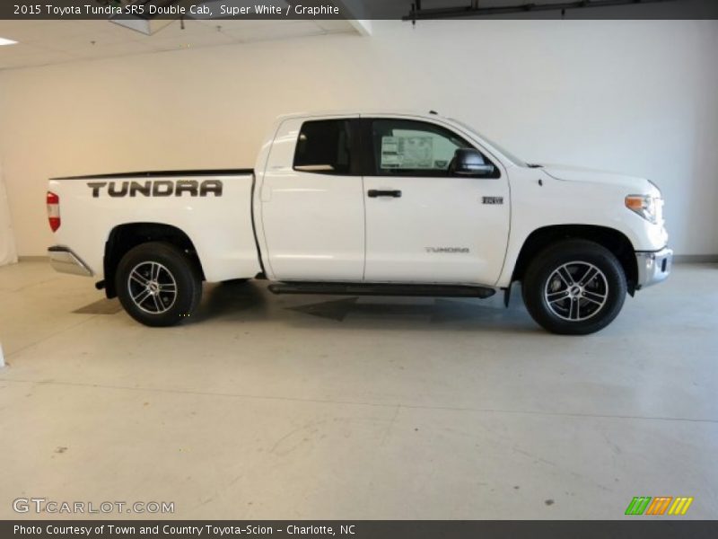 Super White / Graphite 2015 Toyota Tundra SR5 Double Cab