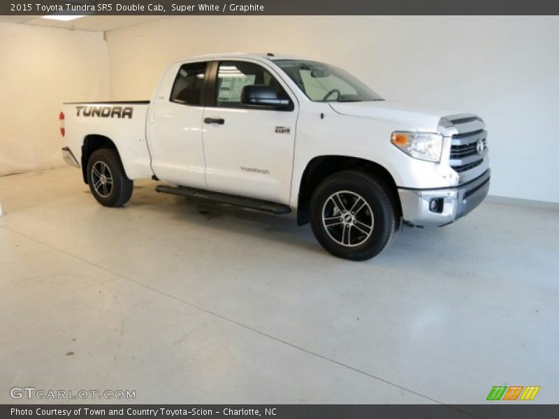 Super White / Graphite 2015 Toyota Tundra SR5 Double Cab
