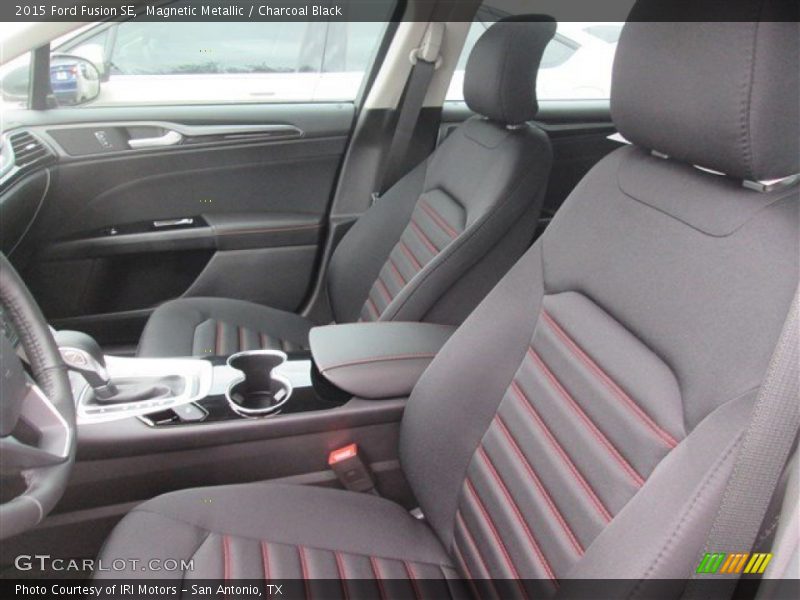 Magnetic Metallic / Charcoal Black 2015 Ford Fusion SE