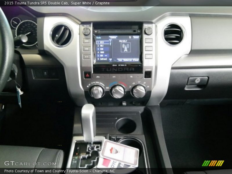Super White / Graphite 2015 Toyota Tundra SR5 Double Cab