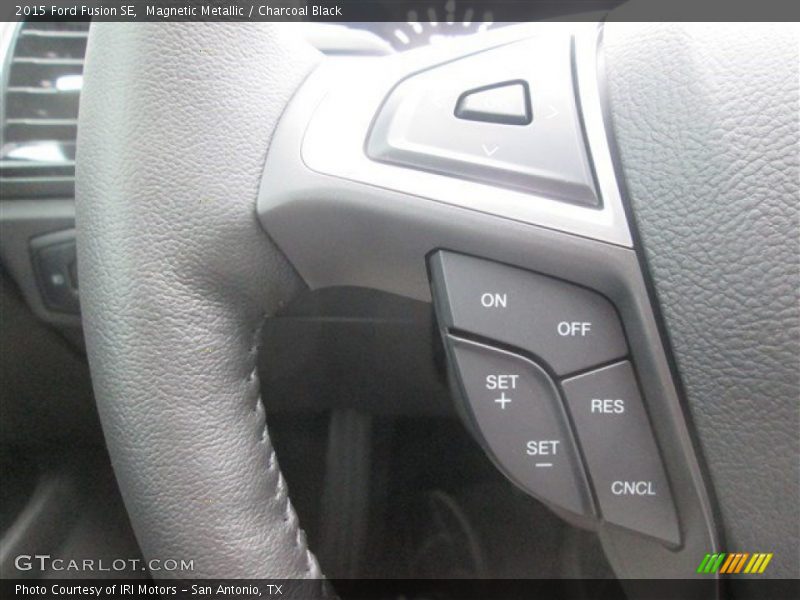 Magnetic Metallic / Charcoal Black 2015 Ford Fusion SE