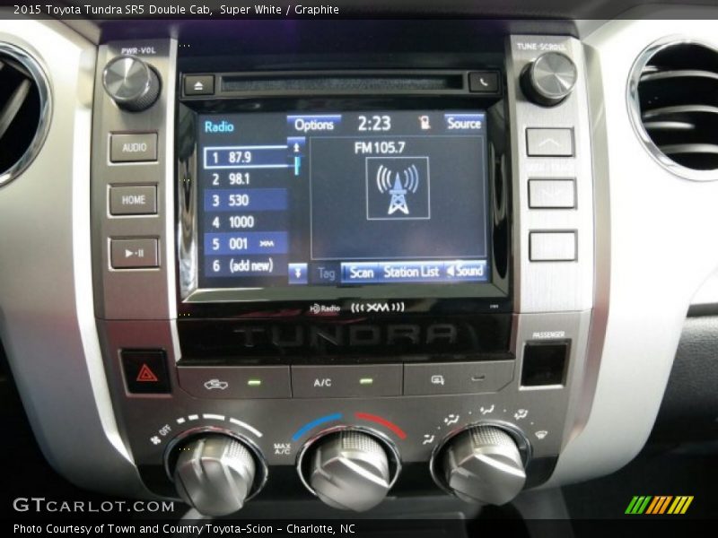 Super White / Graphite 2015 Toyota Tundra SR5 Double Cab