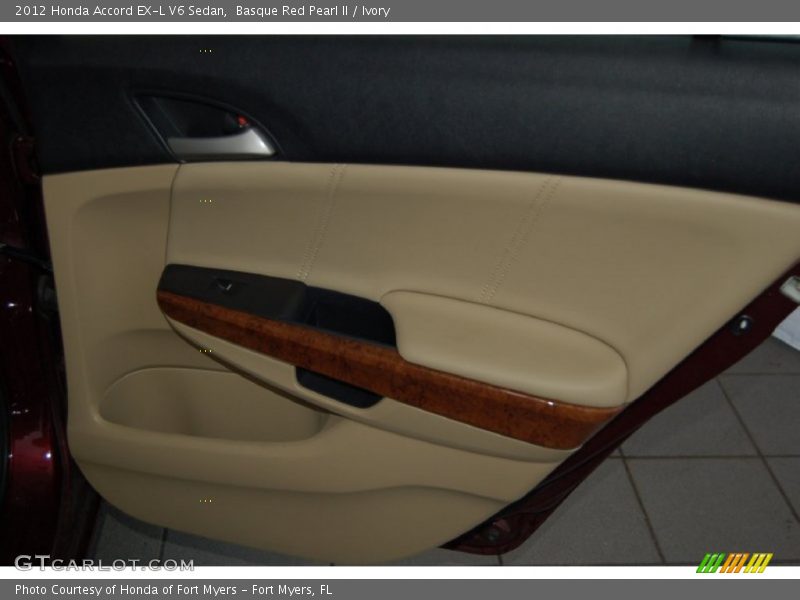 Basque Red Pearl II / Ivory 2012 Honda Accord EX-L V6 Sedan