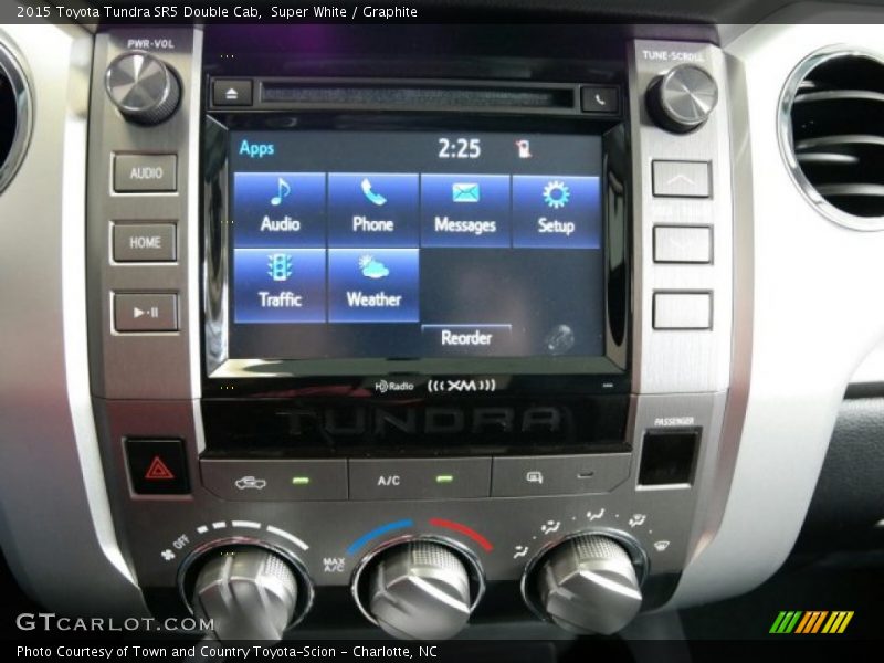 Super White / Graphite 2015 Toyota Tundra SR5 Double Cab