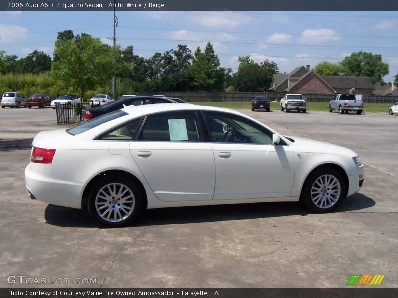 Arctic White / Beige 2006 Audi A6 3.2 quattro Sedan