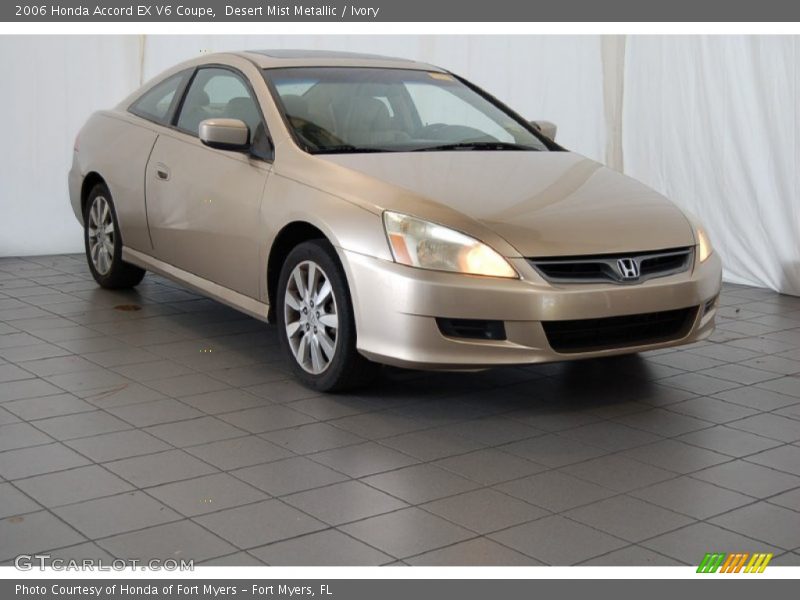 Desert Mist Metallic / Ivory 2006 Honda Accord EX V6 Coupe