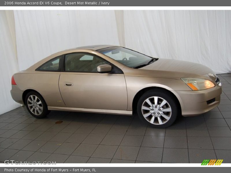 Desert Mist Metallic / Ivory 2006 Honda Accord EX V6 Coupe