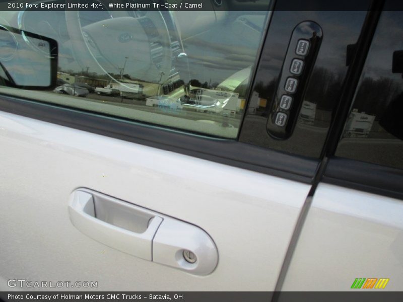 White Platinum Tri-Coat / Camel 2010 Ford Explorer Limited 4x4