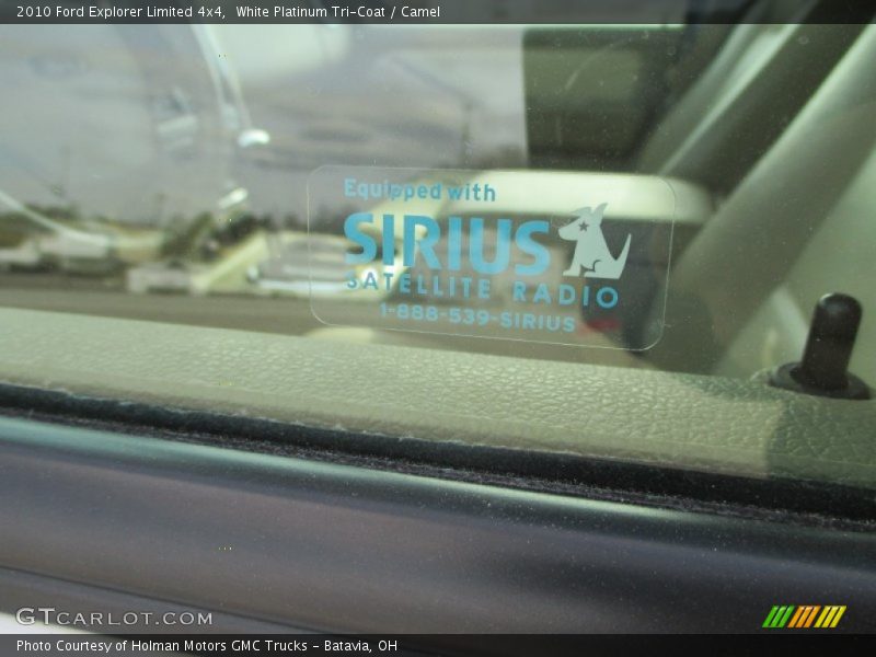 White Platinum Tri-Coat / Camel 2010 Ford Explorer Limited 4x4