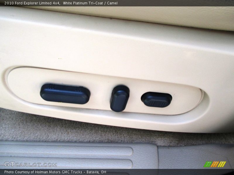 White Platinum Tri-Coat / Camel 2010 Ford Explorer Limited 4x4