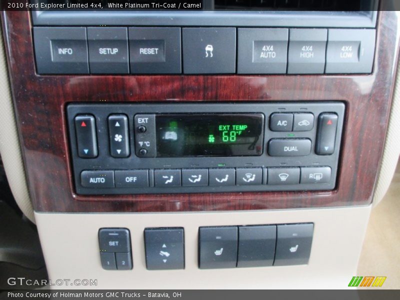 White Platinum Tri-Coat / Camel 2010 Ford Explorer Limited 4x4