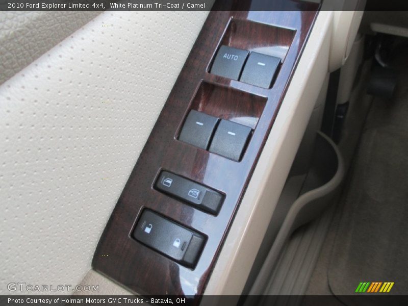 White Platinum Tri-Coat / Camel 2010 Ford Explorer Limited 4x4
