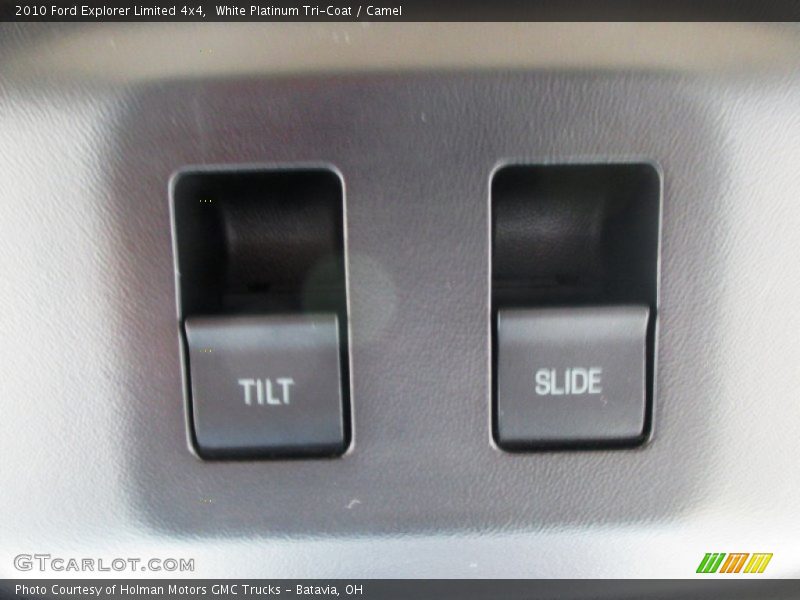White Platinum Tri-Coat / Camel 2010 Ford Explorer Limited 4x4