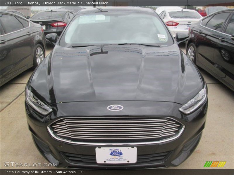 Tuxedo Black Metallic / Charcoal Black 2015 Ford Fusion SE