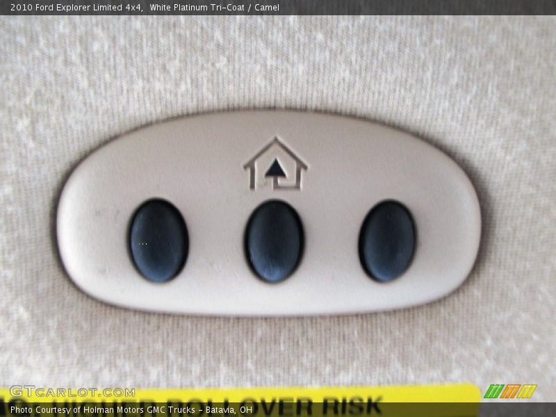 White Platinum Tri-Coat / Camel 2010 Ford Explorer Limited 4x4