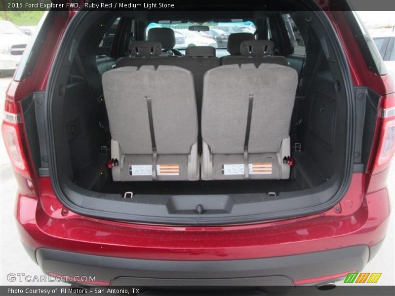 Ruby Red / Medium Light Stone 2015 Ford Explorer FWD