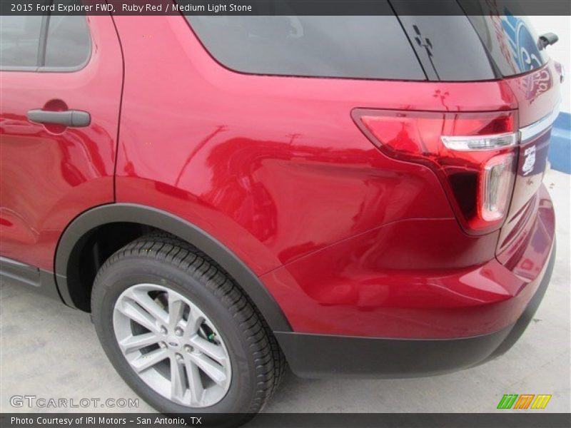 Ruby Red / Medium Light Stone 2015 Ford Explorer FWD