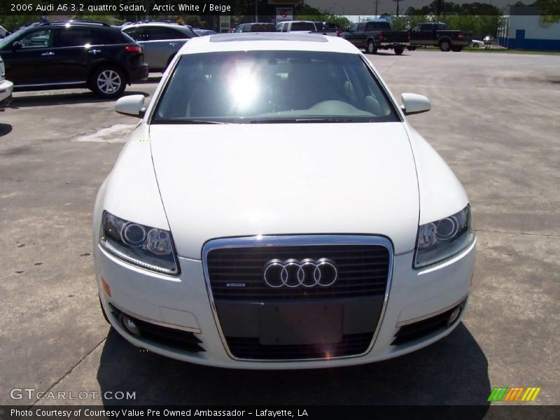 Arctic White / Beige 2006 Audi A6 3.2 quattro Sedan