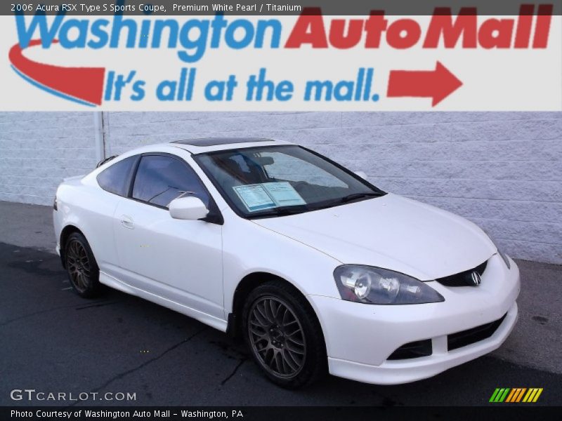 Premium White Pearl / Titanium 2006 Acura RSX Type S Sports Coupe