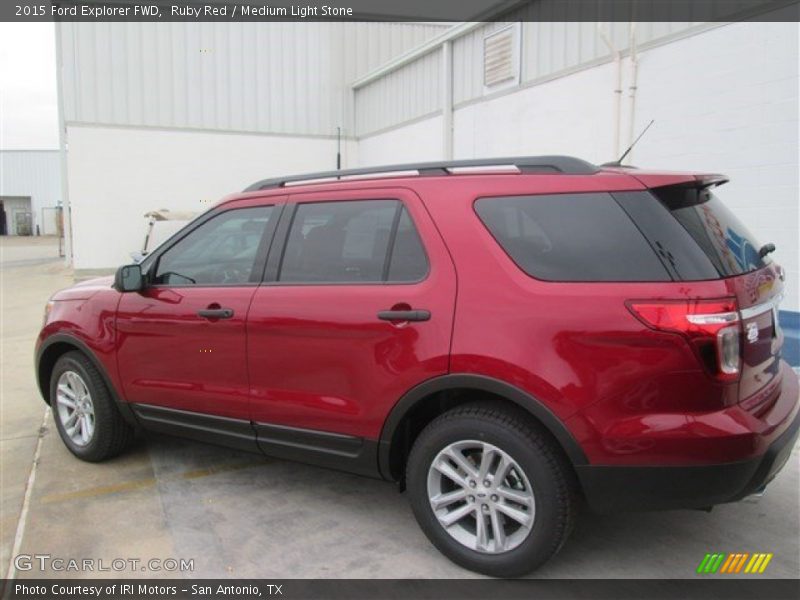 Ruby Red / Medium Light Stone 2015 Ford Explorer FWD