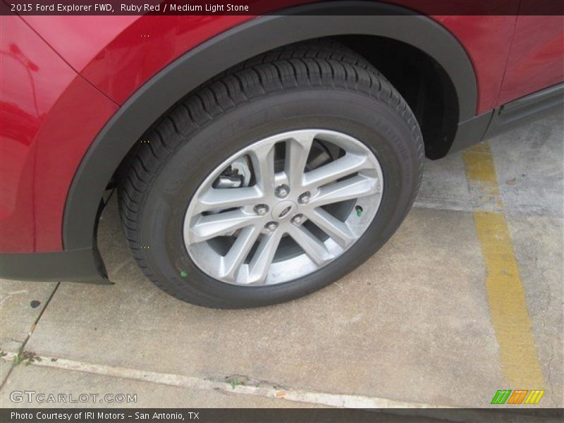 Ruby Red / Medium Light Stone 2015 Ford Explorer FWD