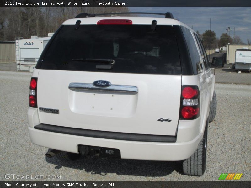 White Platinum Tri-Coat / Camel 2010 Ford Explorer Limited 4x4