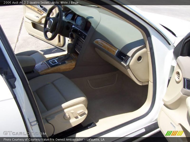 Arctic White / Beige 2006 Audi A6 3.2 quattro Sedan