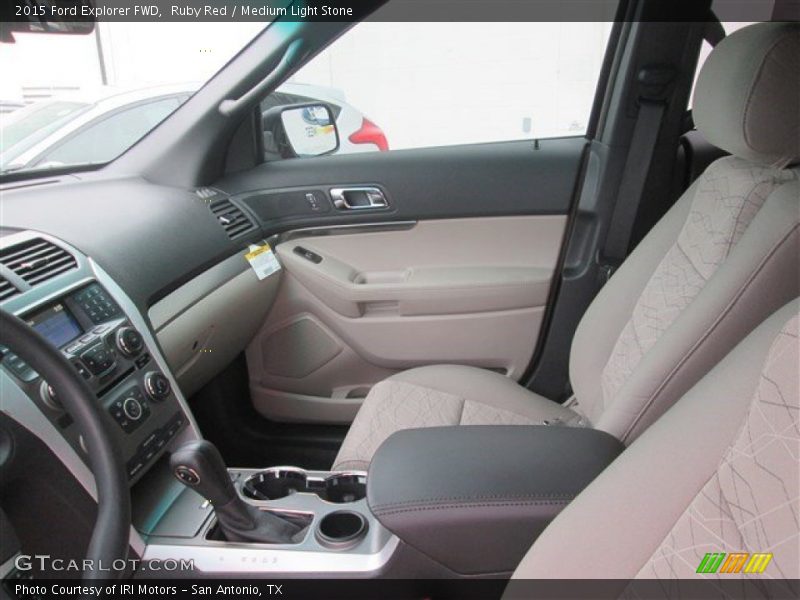 Ruby Red / Medium Light Stone 2015 Ford Explorer FWD