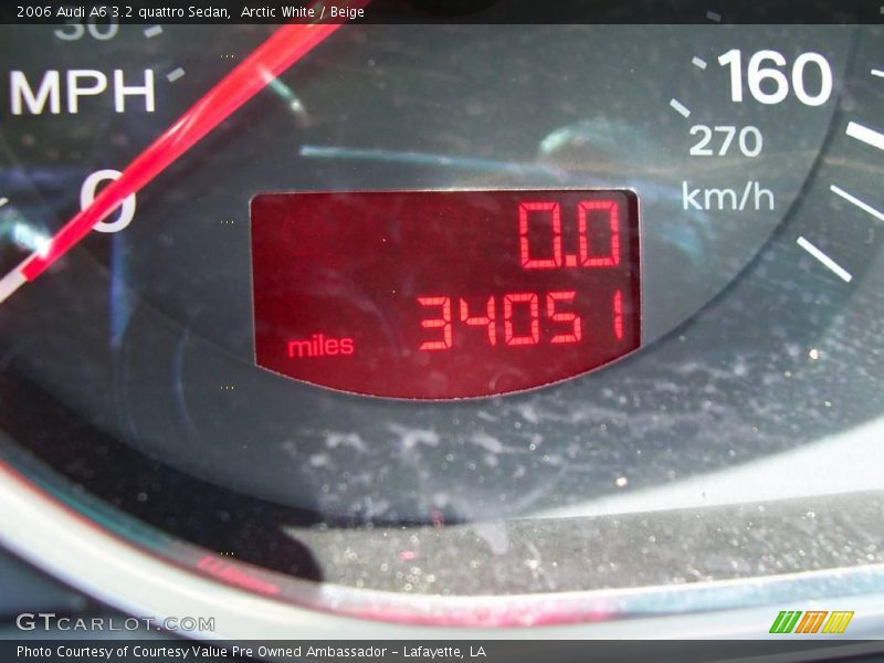 Arctic White / Beige 2006 Audi A6 3.2 quattro Sedan