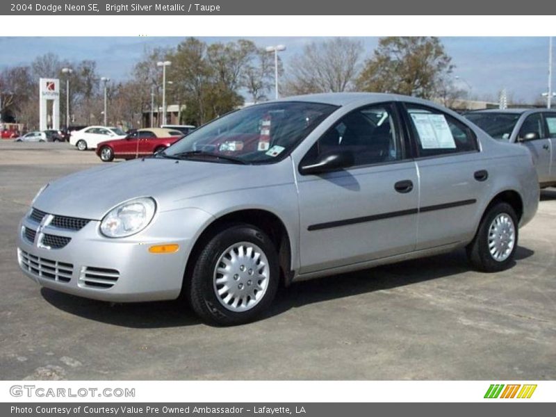 Bright Silver Metallic / Taupe 2004 Dodge Neon SE