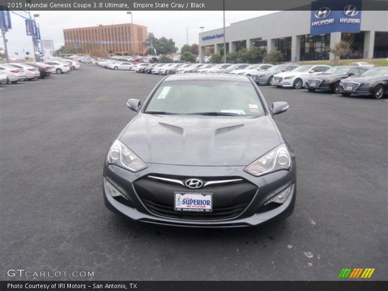 Empire State Gray / Black 2015 Hyundai Genesis Coupe 3.8 Ultimate