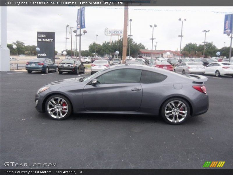 Empire State Gray / Black 2015 Hyundai Genesis Coupe 3.8 Ultimate