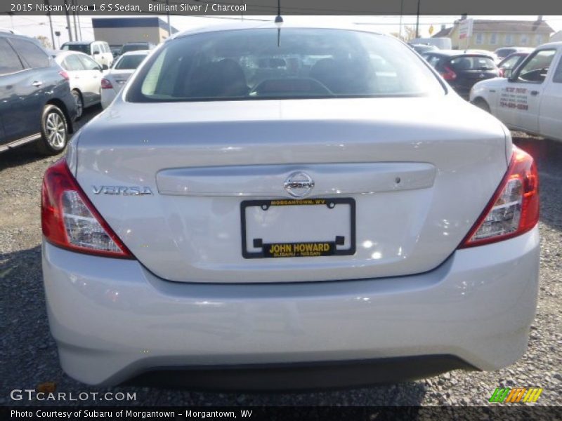 Brilliant Silver / Charcoal 2015 Nissan Versa 1.6 S Sedan