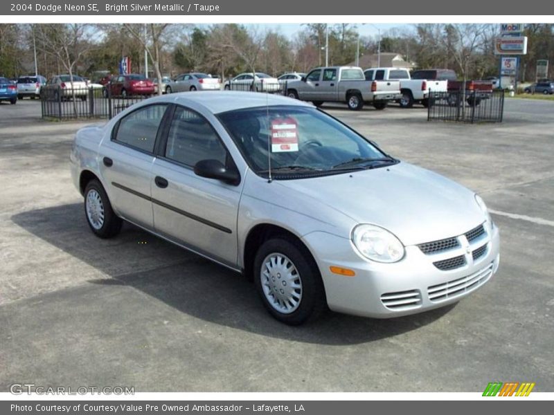 Bright Silver Metallic / Taupe 2004 Dodge Neon SE