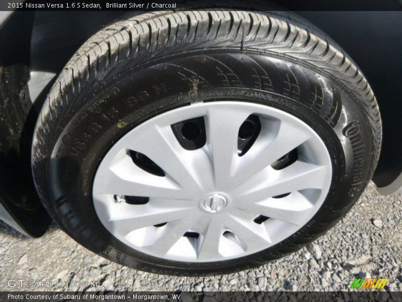 Brilliant Silver / Charcoal 2015 Nissan Versa 1.6 S Sedan