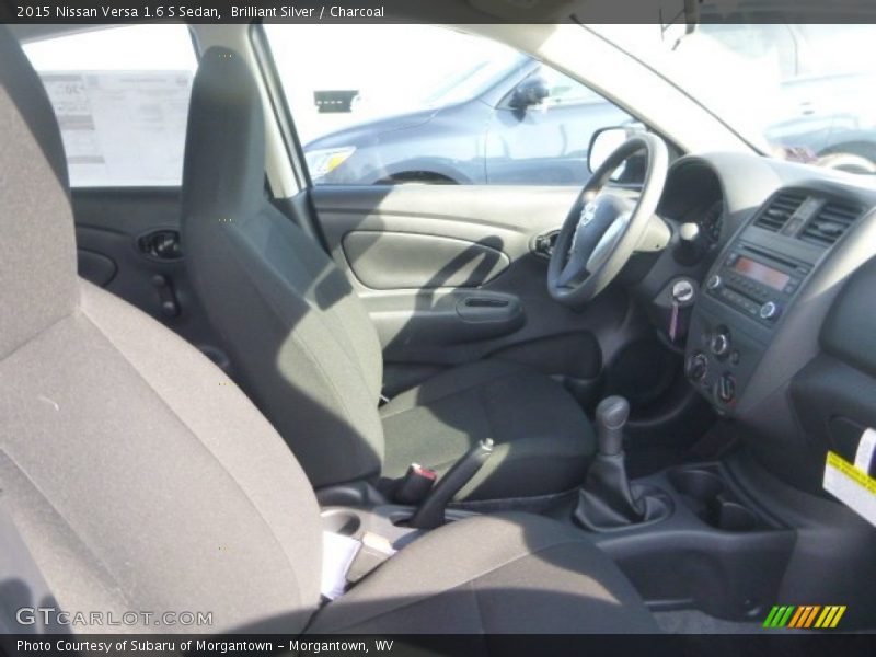Brilliant Silver / Charcoal 2015 Nissan Versa 1.6 S Sedan