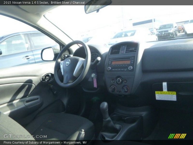 Brilliant Silver / Charcoal 2015 Nissan Versa 1.6 S Sedan