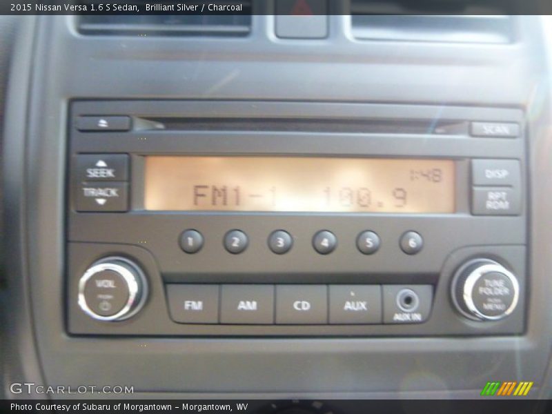 Brilliant Silver / Charcoal 2015 Nissan Versa 1.6 S Sedan