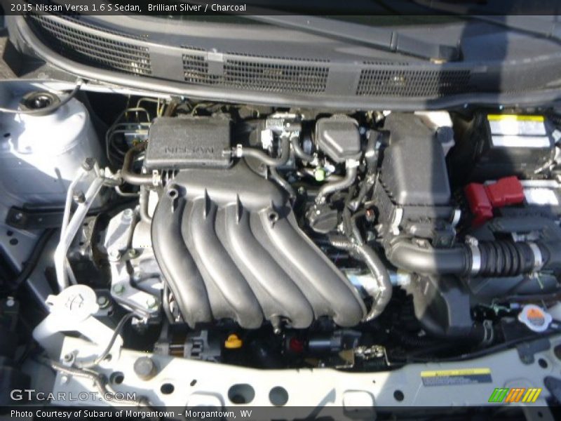 Brilliant Silver / Charcoal 2015 Nissan Versa 1.6 S Sedan