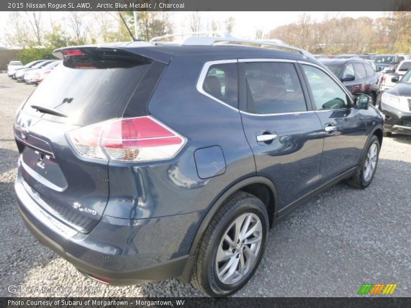 Arctic Blue Metallic / Charcoal 2015 Nissan Rogue SL AWD