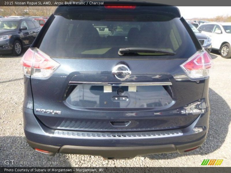 Arctic Blue Metallic / Charcoal 2015 Nissan Rogue SL AWD