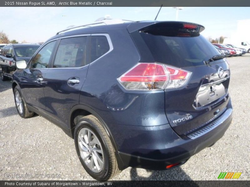 Arctic Blue Metallic / Charcoal 2015 Nissan Rogue SL AWD