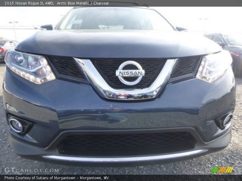 Arctic Blue Metallic / Charcoal 2015 Nissan Rogue SL AWD