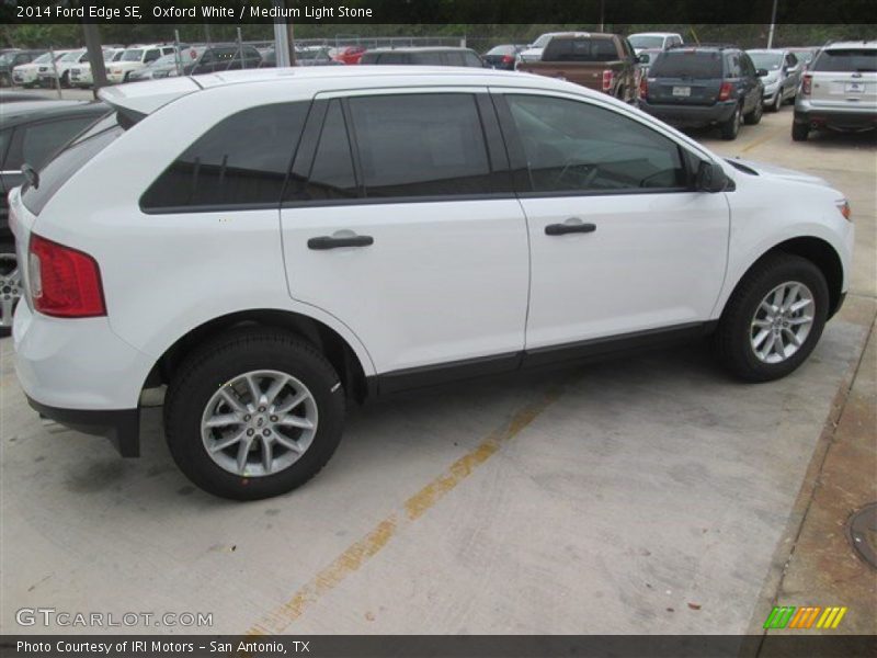 Oxford White / Medium Light Stone 2014 Ford Edge SE