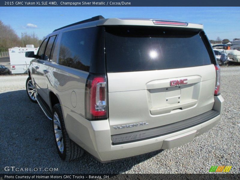 Champagne Silver Metallic / Cocoa/Dune 2015 GMC Yukon XL SLE 4WD