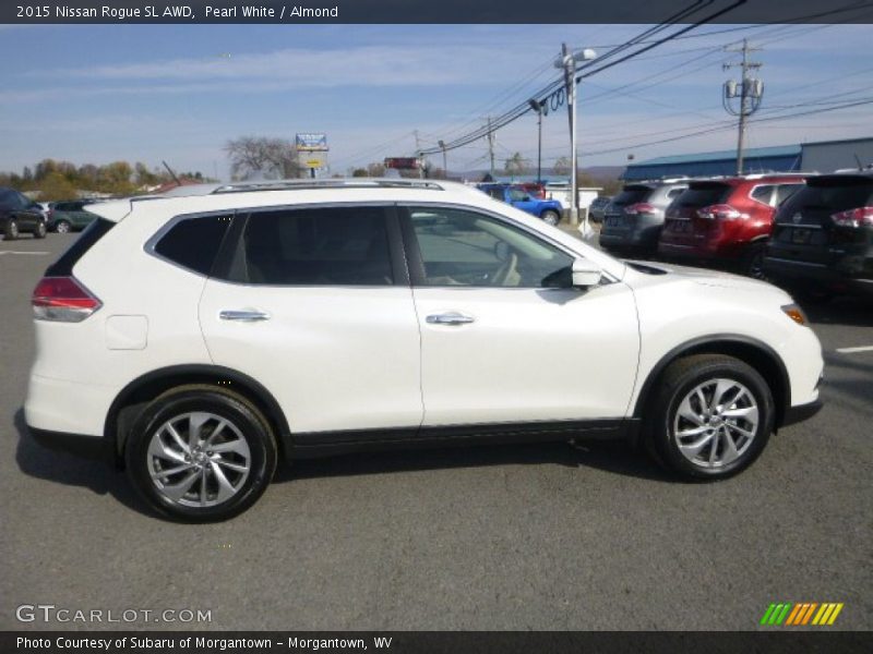 Pearl White / Almond 2015 Nissan Rogue SL AWD